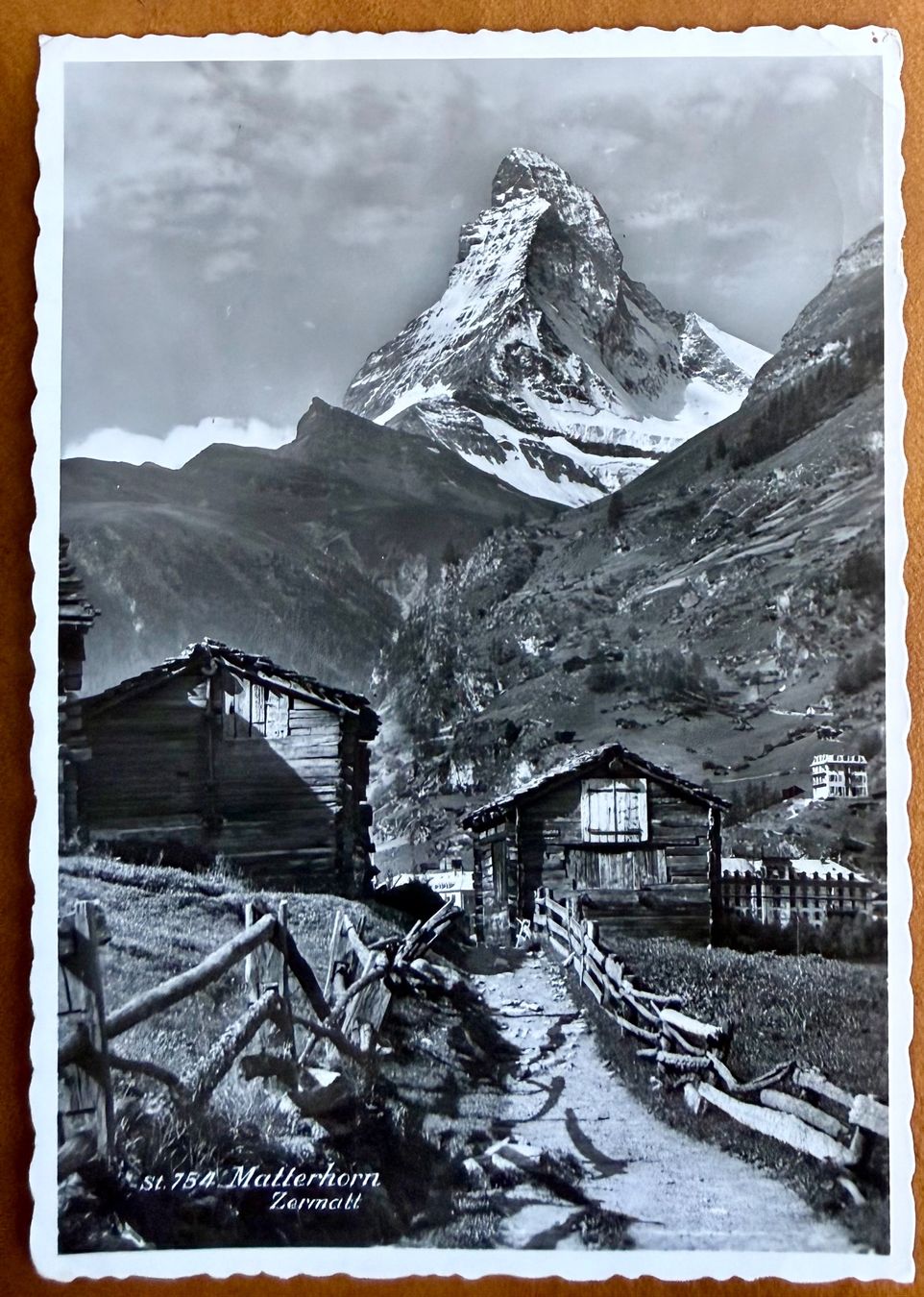 Cartes postales: Zermatt - Mazots & Cervin 1939 – D'occasion à Lutry par Ediego