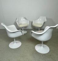 4x Eero Saarinen Swivel Tulip Stuhl Knoll International 60er
