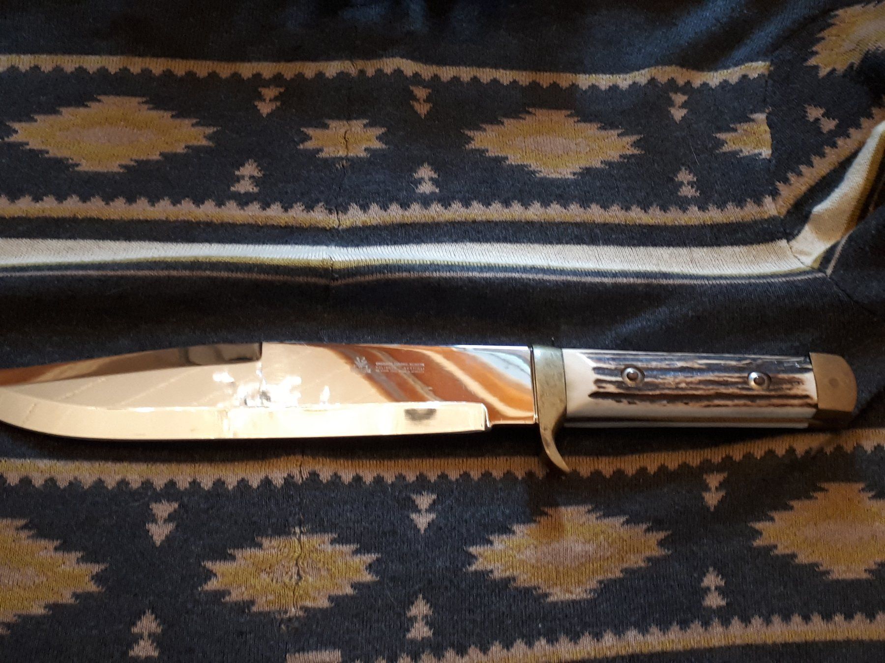 Accessori: BOWIE Messer mit Indianer Büffel Szene – Nuovo (secondo la descrizione) da Kerns venduto da KIRSCHE06 3