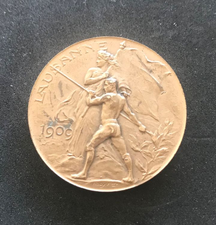 Médaille Fête Fédérale de Gymnastique Lausanne 1909 2
