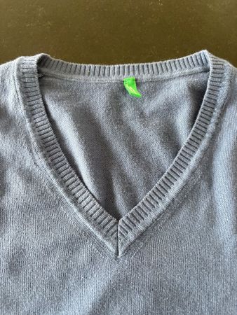 Benetton Pullover Herren M – Navy Blau – Cotton – Topzustand