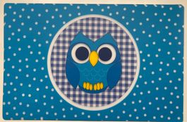 Tischset „Eule blau“