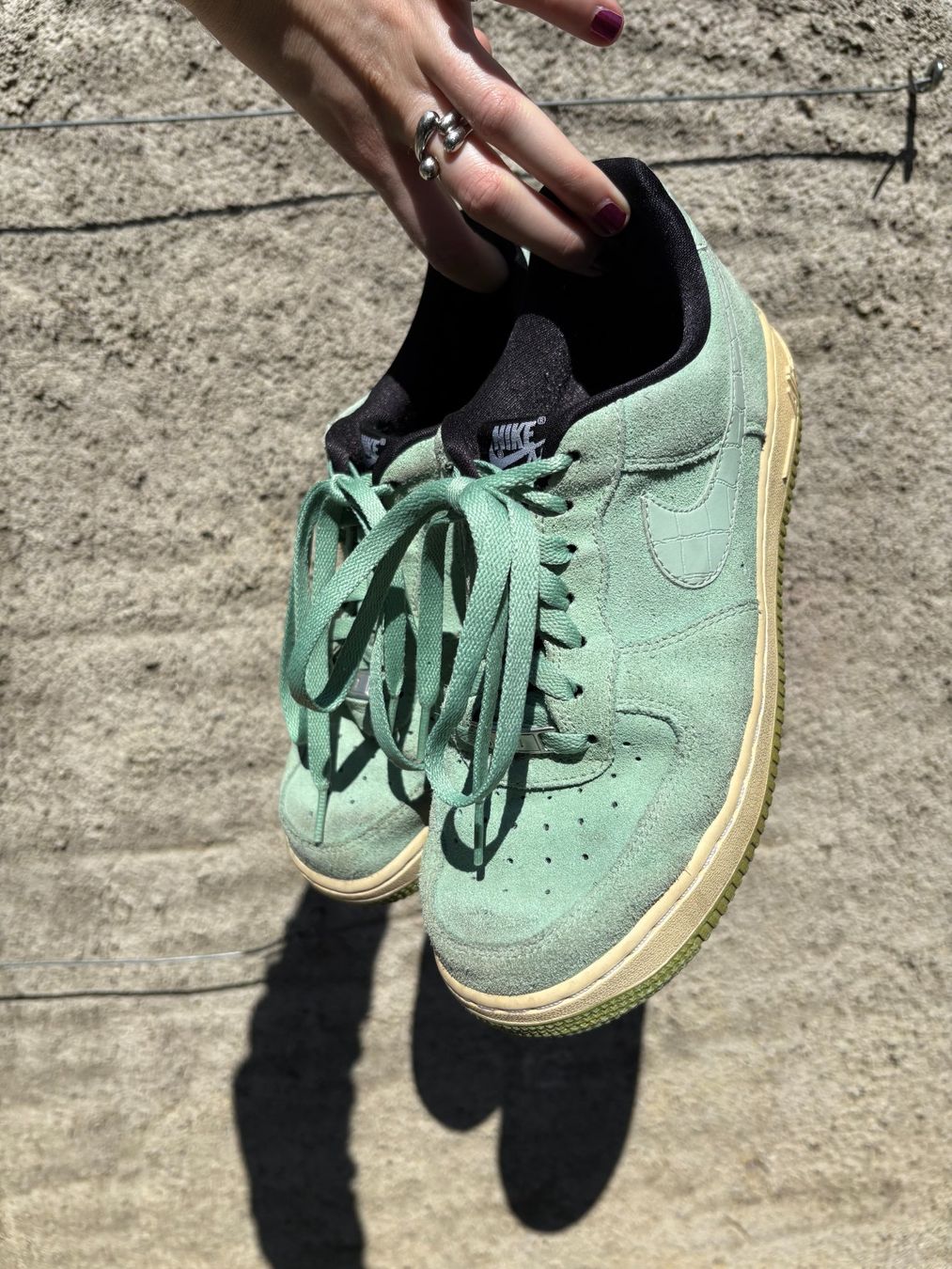 Nike Scarpe da donna: Nike AF1 Airforce 1 mint wildleder – Usato da Wittnau venduto da cel_j8w9