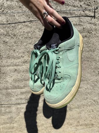 Nike AF1 Airforce 1 mint wildleder