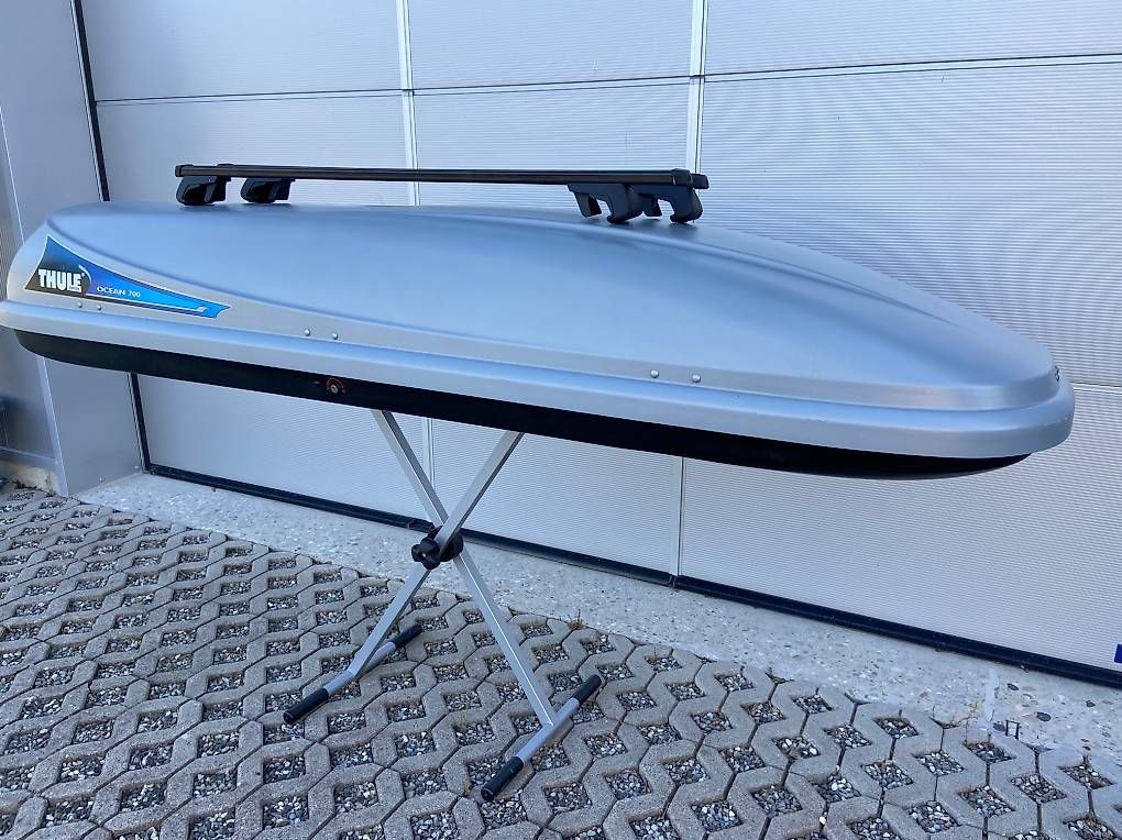 Box da tetto: XL Dachbox Thule 700 mit oder ohne Thule Träger – Usato da Leuzigen venduto da Doppelrad