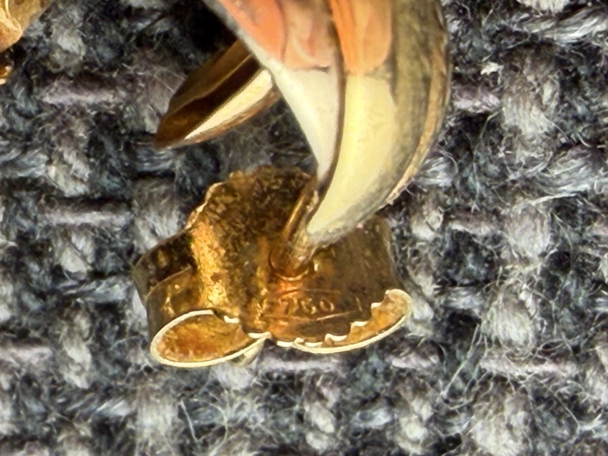 Orecchini pendenti & Orecchini a lobo: Clous d’oreilles en or 750 – Usato da Courroux venduto da Yiedot 1