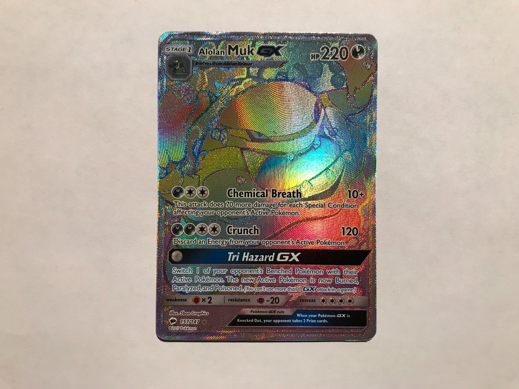 Pokémon Carte collezionabili: Alolan Muk GX Rainbow – Usato da Hagendorn venduto da Pokecollectorch 1
