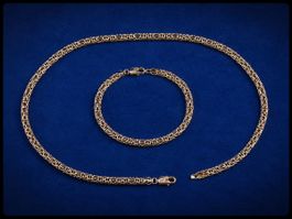 Königskette & Armband aus 925 Silber