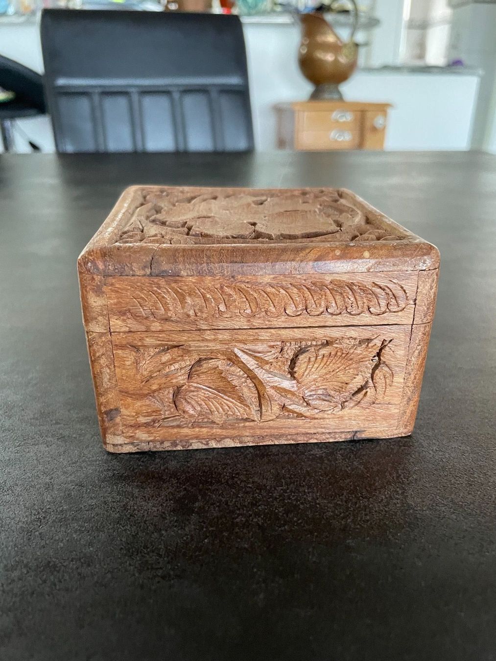 Dosen: Ancienne Boîte en Bois Sculpté – Gebraucht aus Vallamand von Bricbracbroc82 4