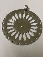 Pendentif en acier avec or 750