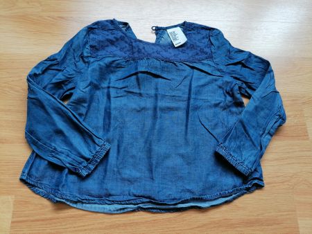 Jeansbluse Gr. 122 Blau