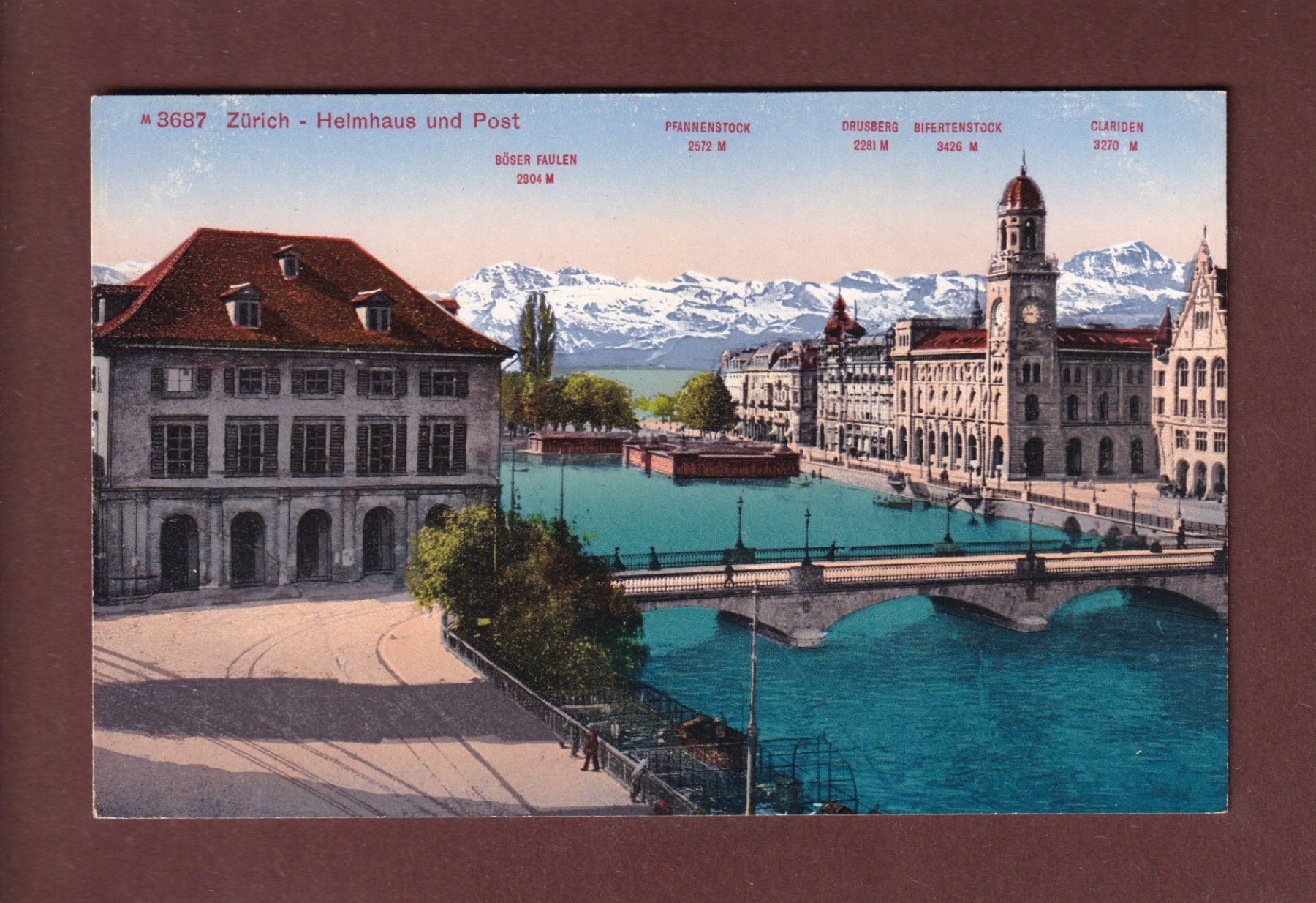 Cartoline postali: ZÜRICH - Heimhaus und Post – Usato da Pully venduto da nicecards-shop