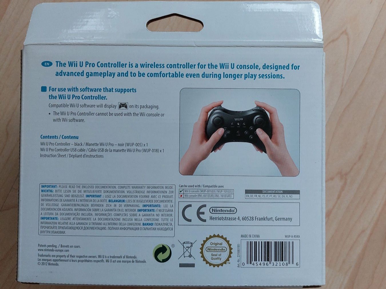 Nintendo Controller: Wii U Pro Controller mit original verpackung – Gebraucht aus Biel/Bienne von  2