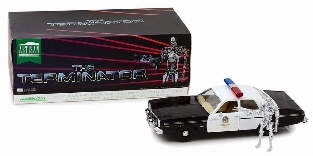 Dodge Modellini d'auto: DODGE MONACO TERMINATOR 1:18 GREENLIGHT – Nuovo e nell'imballaggio originale da Suhr venduto da Moebelsiralfred