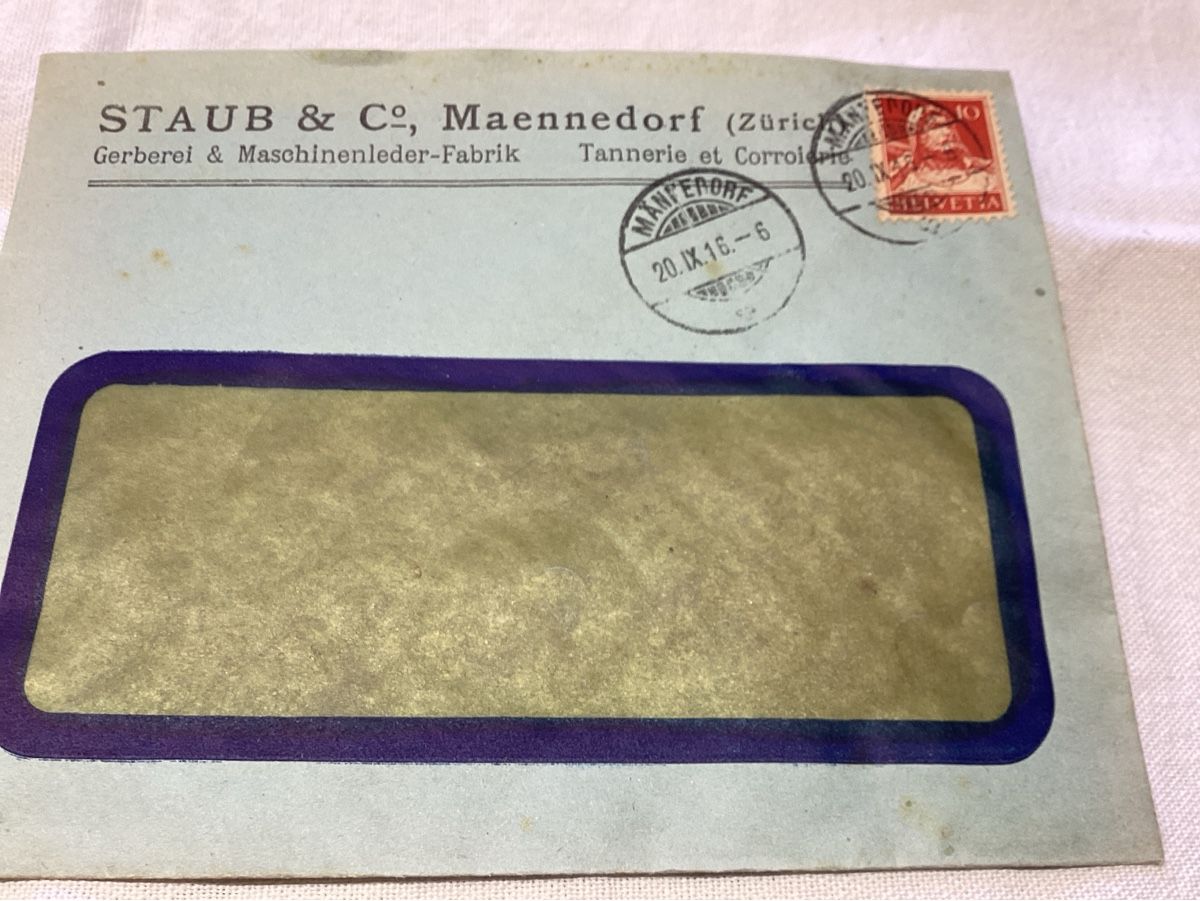 Cartoline postali: Maennedorf 3 documents commerciaux 1916-1917 – Usato da Luc (Ayent) venduto da Rebouille 2