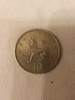 Pièce GB 10 New Pence 1975, bon état