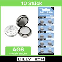 DTecH AG6, 371, SR920SW Knopfzellenbatterie - 10 Stk.