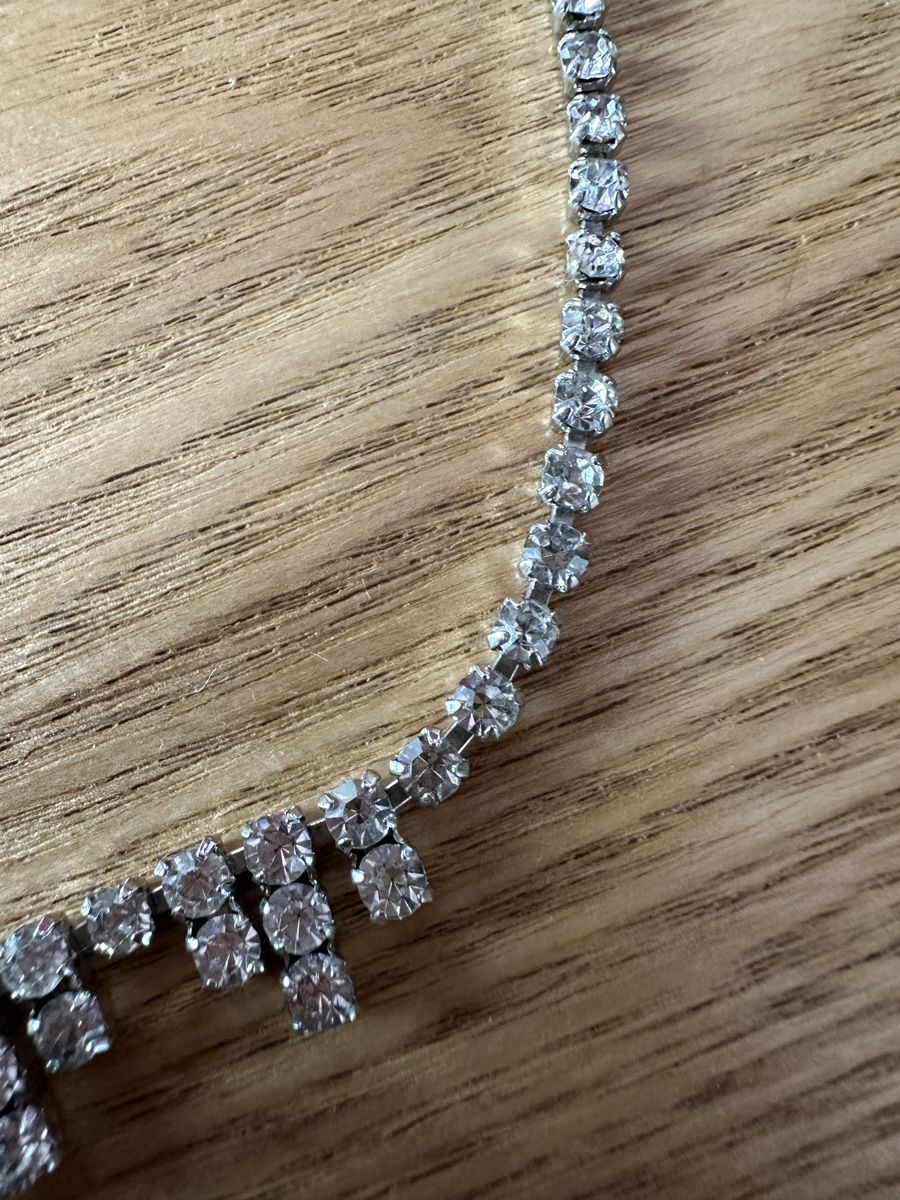 Catenine: Vintage Strass Colier 38 cm – Usato da Herbriggen venduto da Sehrazade 2