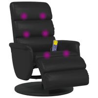 Massage Relaxsessel Schwarz 71 x 98 x 106 cm Kunstleder