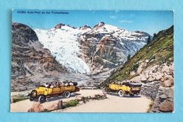 Furkastrasse - Furkapass - Postauto - Rhonegletscher