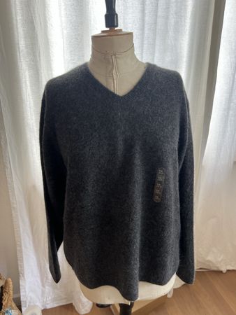 Uniqlo Kaschmir Pullover dunkelgrau Grösse XL neu