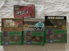8 Audio Kassetten gemischt BASF, Sony, PDM … neu