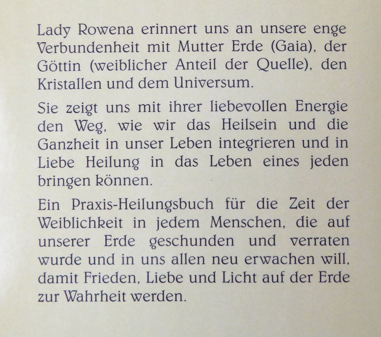 Libri: Lady Rowena - Ein Heilungsbuch – Usato da Mauren venduto da Yeelen 2