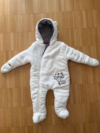 Schneeanzug Baby, weiss, Grösse 74