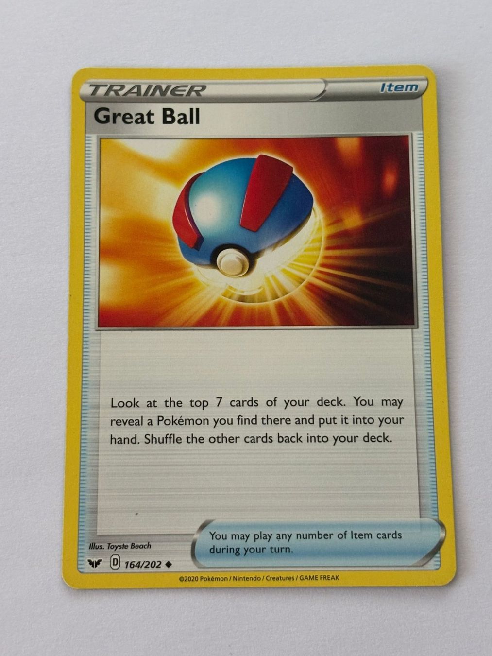 Pokémon Carte collezionabili: Great Ball 164/202 – Usato da Herisau venduto da Seyashop_2