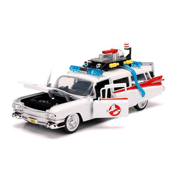 Jada Toys Modellini d'auto: Ghostbusters Diecast Modellauto Cadillac Ecto 1 - 1:24 – Nuovo e nell'imballaggio originale da Zofingen venduto da ActionSpielzeug 1