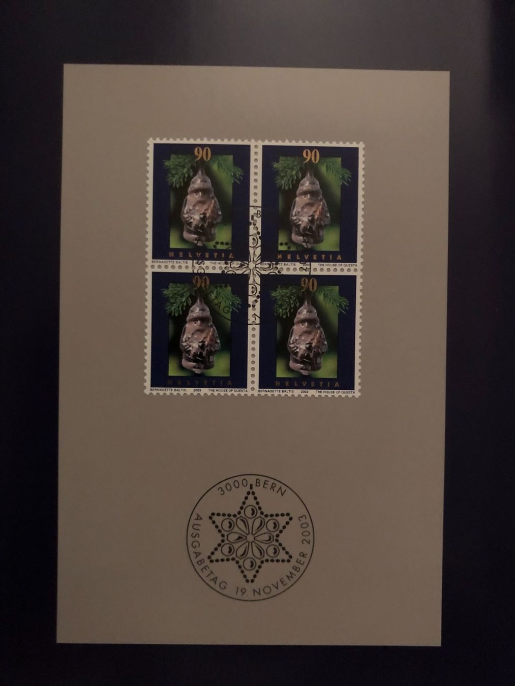 Tutti i francobolli: FDC PTT Weihnachtskarte 2003, Bern 19. November 2002 – Nuovo (secondo la descrizione) da Landquart venduto da interesse63 2