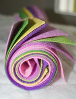 Bastelfilz Set, 8 Farben 30x30 cm  Set 1