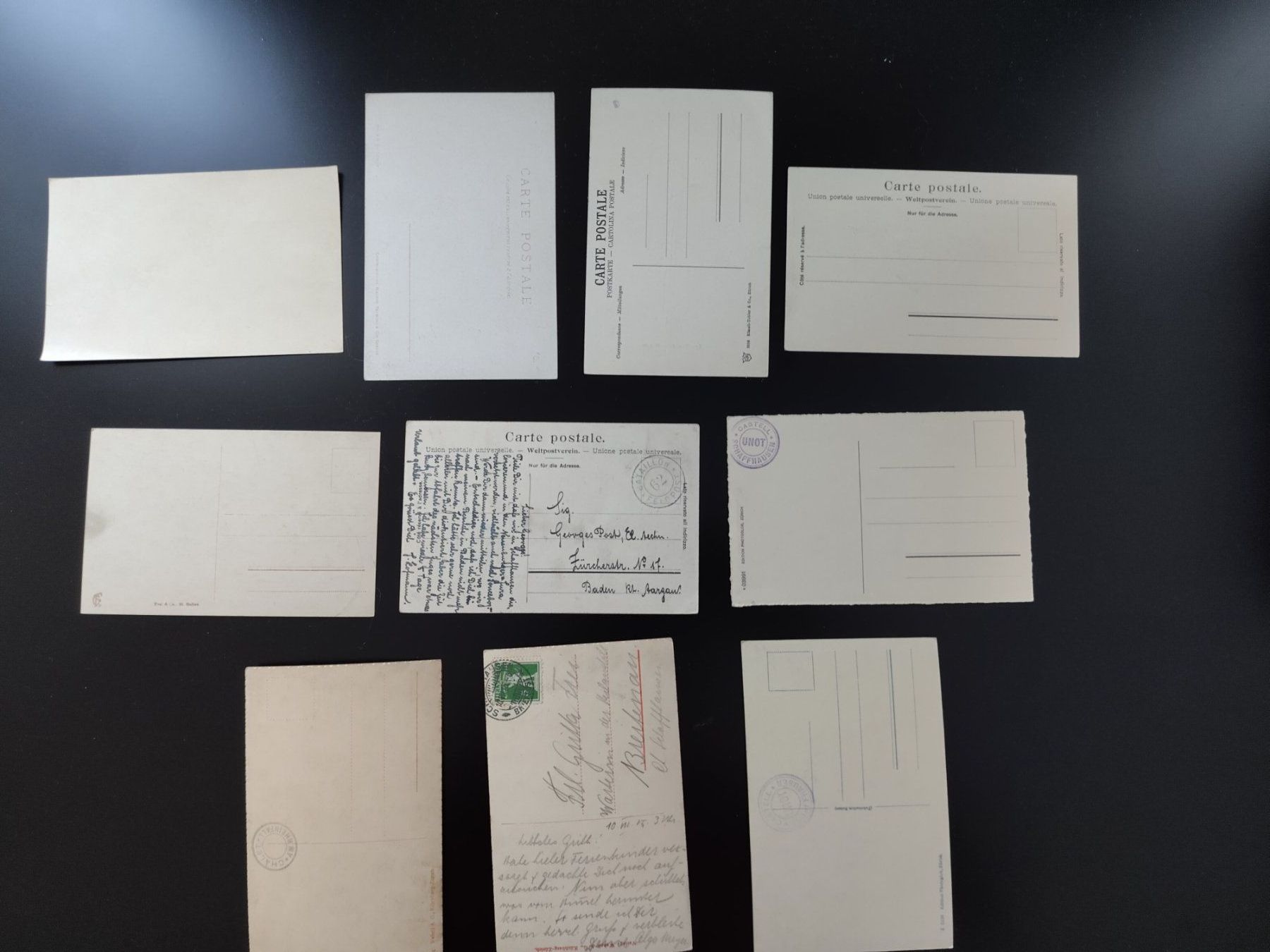 Cartoline postali: 10x Schaffhausen mit Munoth ab 1901 – Usato da Ohmstal venduto da Lebensfreude05 1