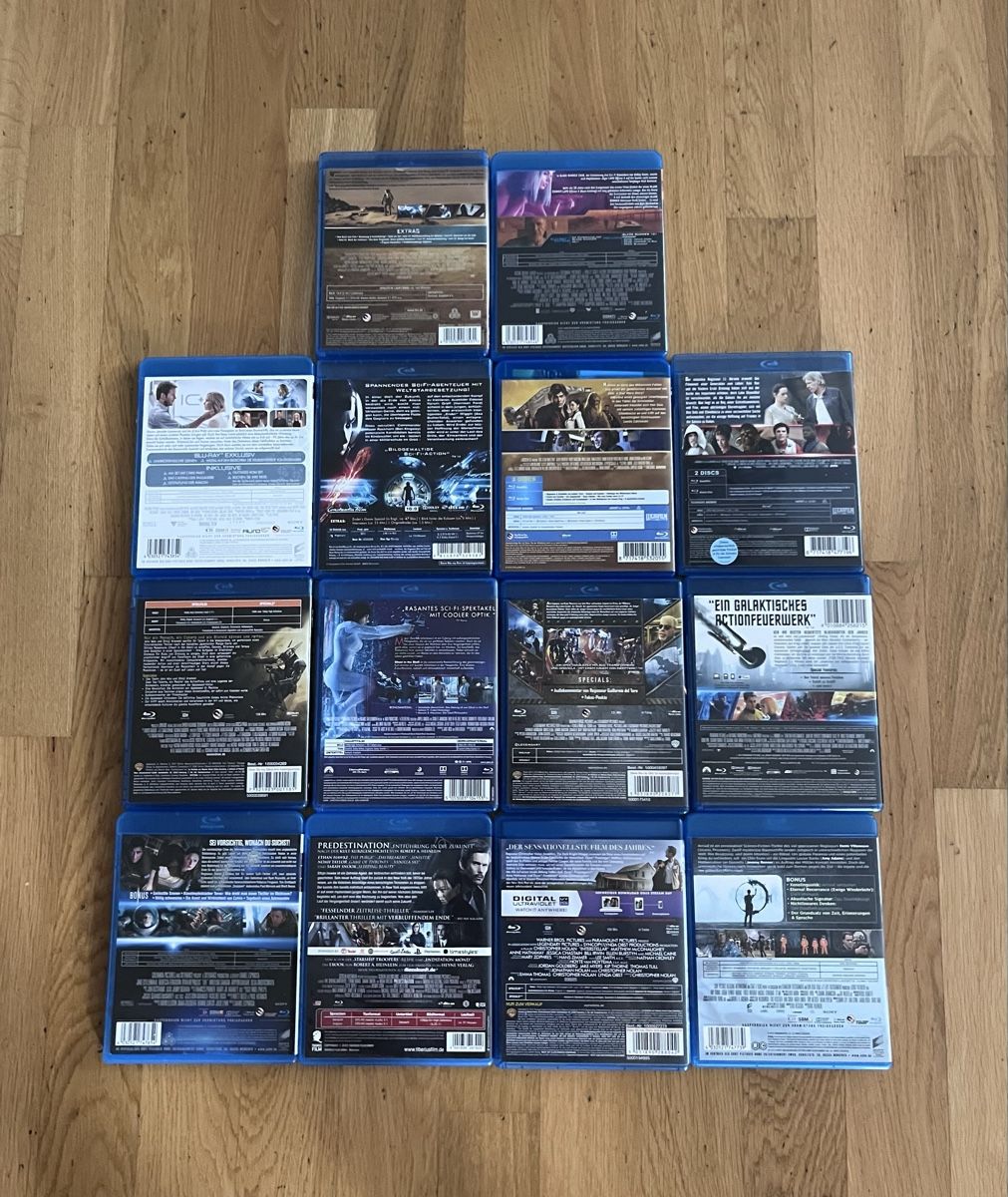 Alle DVDs: 14 Blu-rays Sci-Fi Sammlung Interstellar Arrival Blade Runne – Neu (gemäss Beschreibung) aus St. Gallen von Starlord77 1