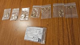 Set orecchini creole metallo color oro diverse misure nuovi