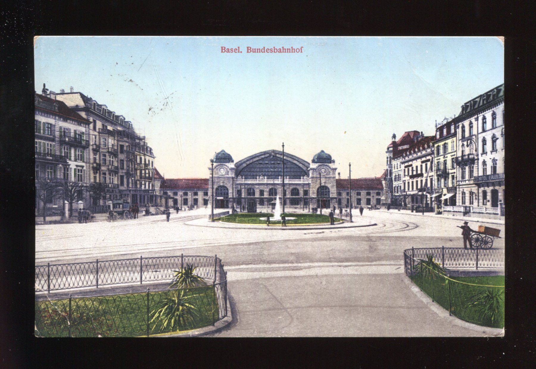 Ansichtskarten: Basel, Bundesbahnhof – Gebraucht aus Aarau von Elmaar41