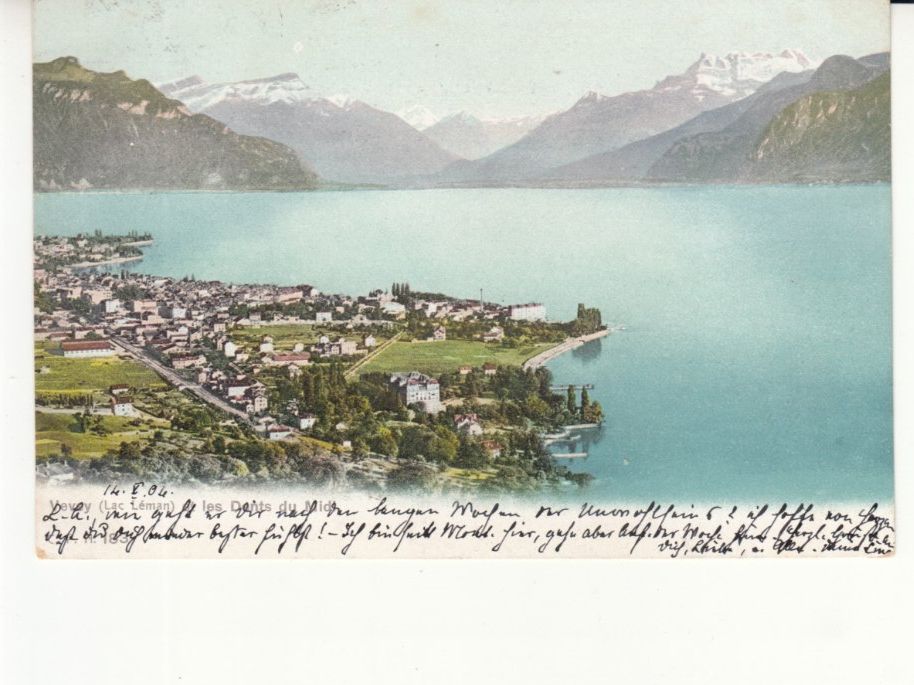 Cartoline postali: Vevey 1904 – Usato da Bürglen TG venduto da StampGraf