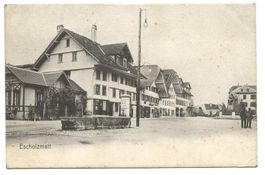 Escholzmatt (LU) Dorfzentrum - Lithfasssäule - Brunnen  1908