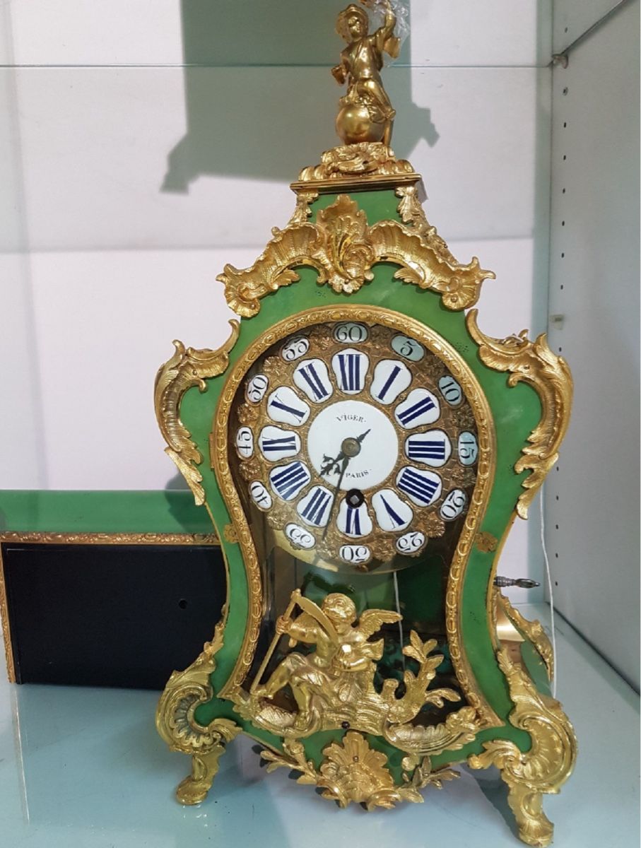 Orologi: Regence Prunk Pendule signiert Vignet Paris – Usato da Zürich venduto da Kristl_von_der_Post 1