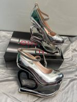 Plateau mit Herz Mary Jane Style Pumps Gr 36 Neu