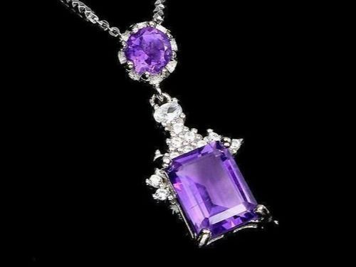 Orecchini pendenti & Orecchini a lobo: Echte Amethyst Set Ohrringe und Anhänger 925 Silber – Nuovo (secondo la descrizione) da Grenchen venduto da Elenka 5