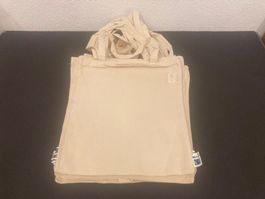 Tragtaschen Baumwolle, 25 Stück, Fairtrade, ca. 38 x 41 cm