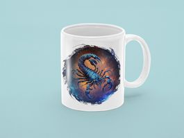 Keramik Tasse Sternzeichen Skorpion NEU