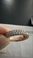 Pandora Ring Timeless Pave 2row Rose Size 54