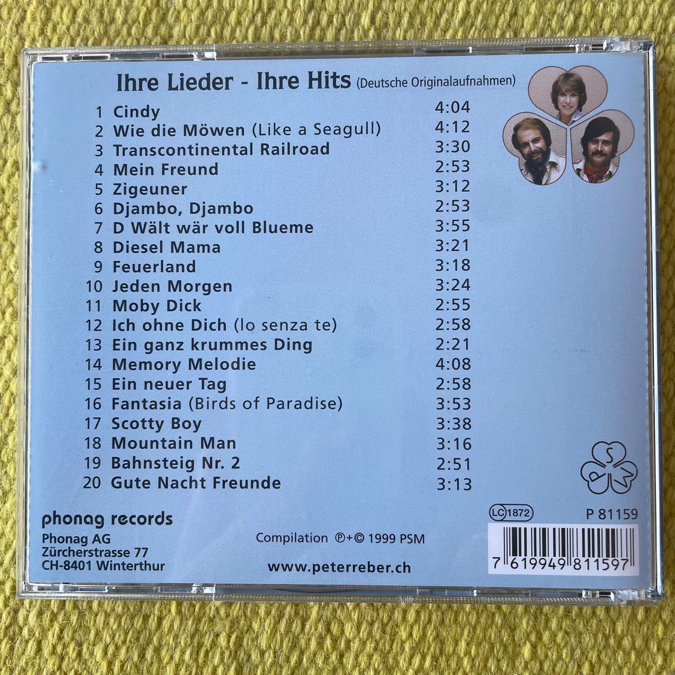 CD: PETER SUE&MARC PETER REBER-IHRE LIEDER-IHRE HITS – Usato da Rorschacherberg venduto da CD-Roli 1
