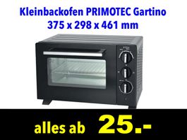 18. & 20. JUNI 🟡 Kleinbackofen PRIMOTEC Gartino 20l /889x
