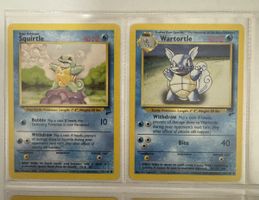 Pokemon Squirtle and Wartortle Base Set2
