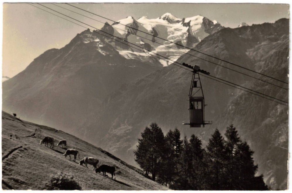 Ansichtskarten: Stalden - Luftseilbahn Stalden--Gspon – Gebraucht aus Binningen von Mountainrider