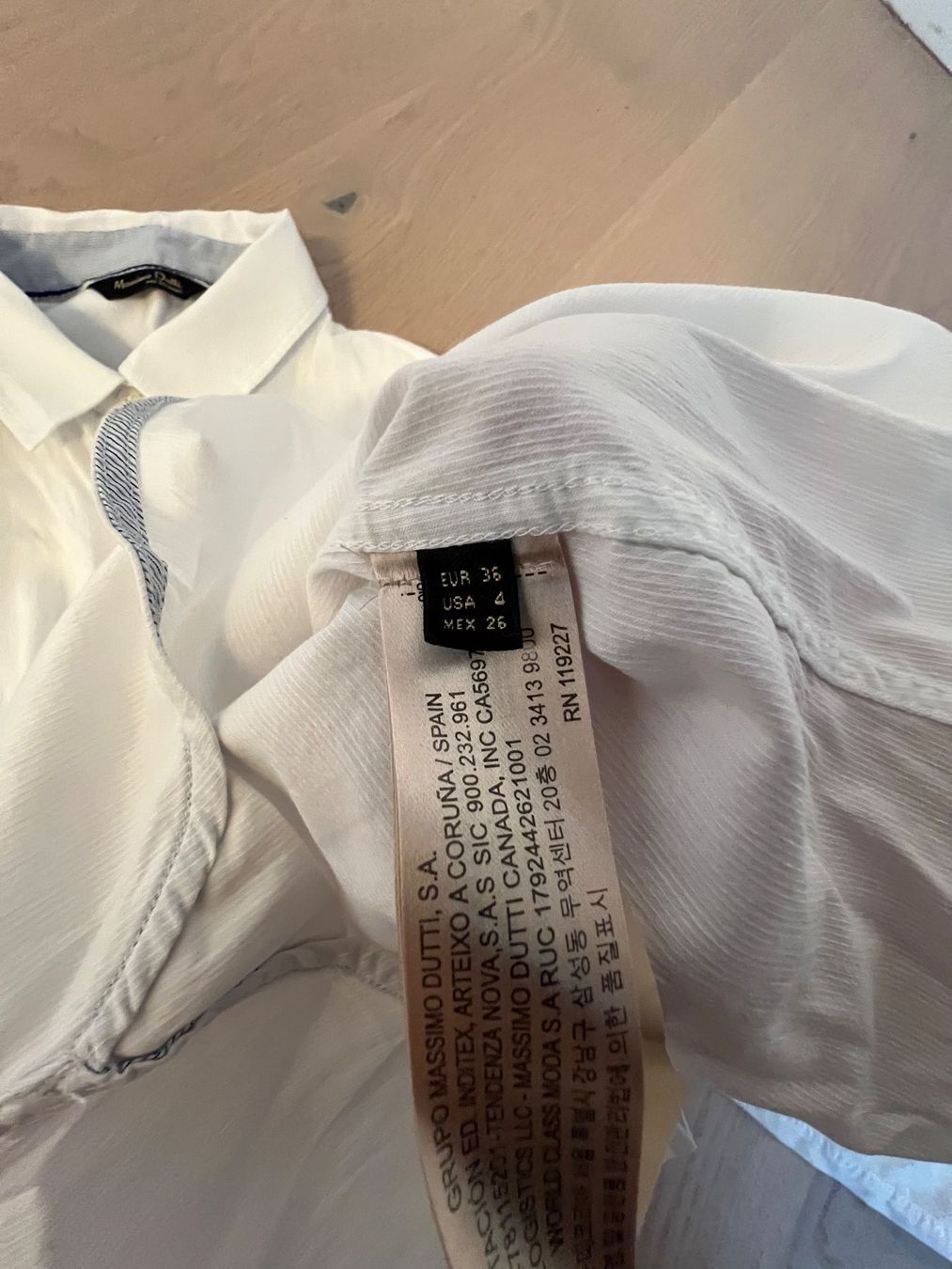 Massimo Dutti Camicette: Damenhemd/Bluse in weiss von Massimo Dutti, Gr. 36 – Usato da Winterthur venduto da mic_l98y 3