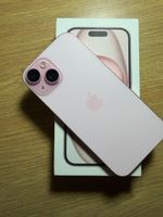 iPhone 15 256GB Rose avec boîte, batterie 84%